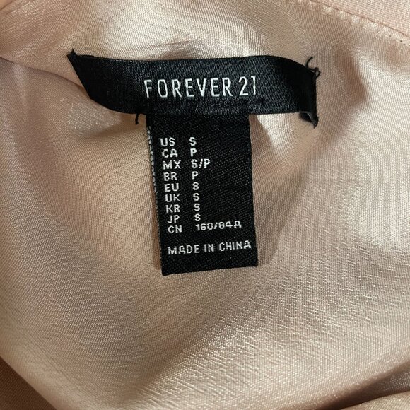 Forever 21 Blush Pink Sequin Mini Dress Size Small Party Cocktail Holiday Glam - Picture 3 of 9